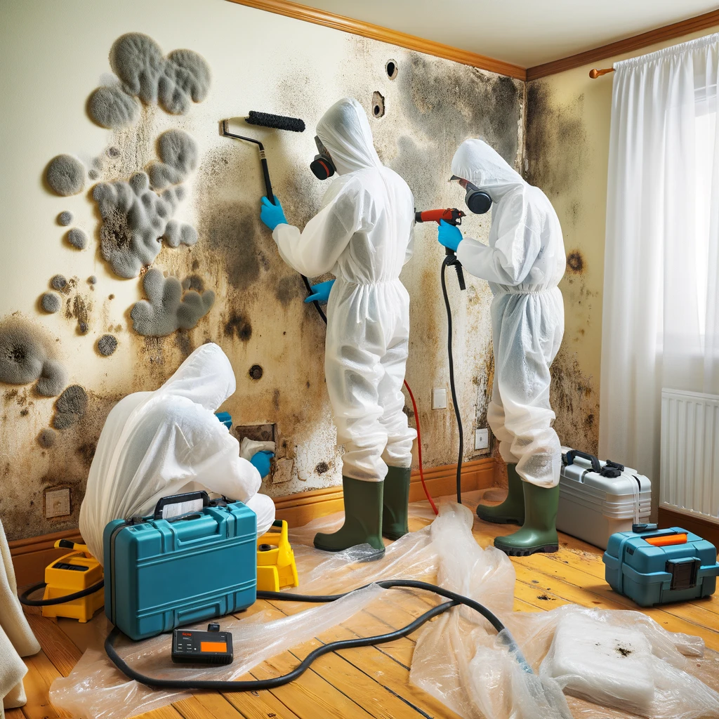 mould removal workers